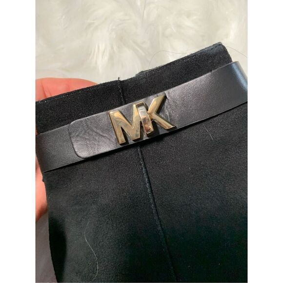 Michael Kors booties black size 8.5 2.5 inch heel classy comfy - Picture 5 of 7